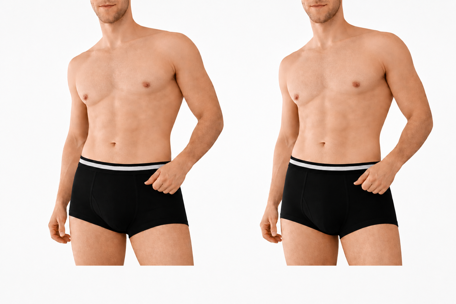 BAMBUMM Men's Bamboo Trunks Pack of 2 – Black - Black @399