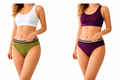 BAMBUMM Women's Bamboo Hipster Pack of 2 – Green & Plum